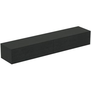 Conca wastafelmeubel 240x50x37cm 2 laden afdekblad zonder uitsnijding smoked oak