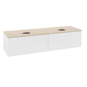 Wastafelonderkast Antao 1600x360x500mm White Matt Lacquer K39053MT