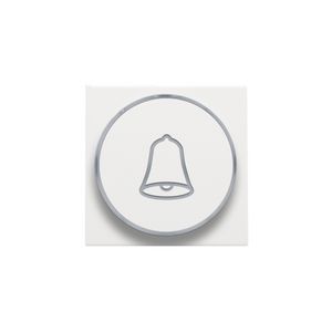 Afwerkingsset doorschijnende ring/belsymbool 6A white coated