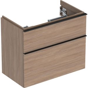 iCon wastafel onderkast compact twee laden 75cm eiken