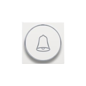 Afwerkingsset doorschijnende ring/belsymbool 6A white coated
