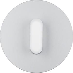 Afdekplaat met knevel berker R.classic aluminium polarwitwit