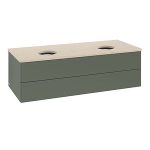 Wastafelonderkast Antao 1200x360x500mm L.Green Matt Lacquer K24013HL