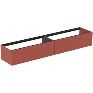 Conca wastafelmeubel 240x50x37cm 2 laden zonder afdekblad matt sunset