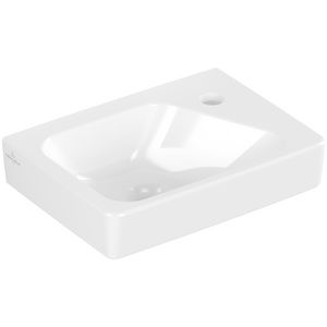 Fontein Architectura 360x265mm wit Alpin met kraangat rechts + overloop