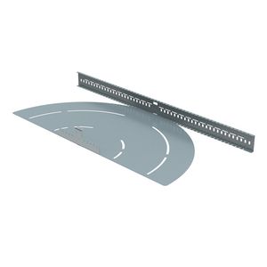 Hoekstuk instelbaar B600 H60 RAL9010 P31+