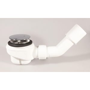Douchebaksifon Domoplex chroom v. 52mm gat
