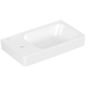 Fontein Architectura 480x275mm wit Alpin CeramicPlus kraangat links + overloop