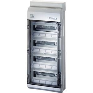 au. beh. Polycarbonaat IP65 46 mod 4x12 Tule invoer +PE