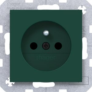 Wandcontactdoos aardpen Safety Plus steekklemmen A.x/C.x jade hfgl.