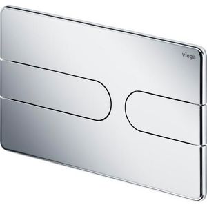 Bedieningsplaat closet Style23 plaat: acryl zwart glans toets: kunststof roestvast geborsteld