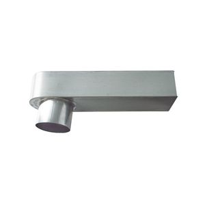 Zinken HWA blue-grey stadsuitloop 80mm-60x80mm lengte 33cm