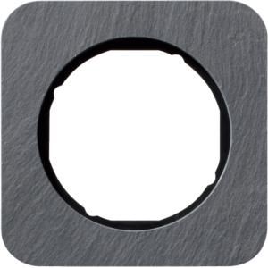 Afdekraam 1-v berker R.1 leisteen/zwart