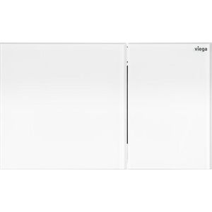 Bedieningsplaat closet More200 plaat: kunststof chroom toets: glas wit