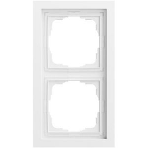 Afdekraam 2-v Gira F200 zuiver wit m(gel.)