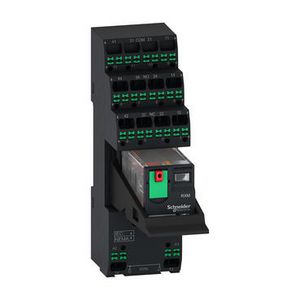 Harmony mini-relais 6A 4CO LED vergrendelknop push-in VVE=10