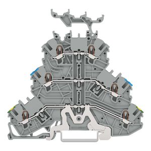 3-etageklem Aard-/rijg-/rijgklem 1mm² grijs VVE=40