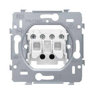 Sokkel serieschakelaar 10AX/250Vac schroefklemmen