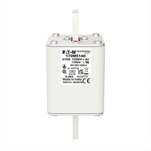 Zekering hoge snelheid 315A AC 1250V 100kA 2 61x75x1 VVE=3