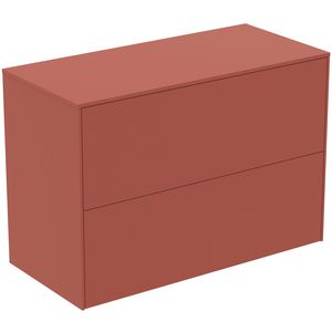 Conca wastafelmeubel 80x37x55cm 2 laden afdekblad zonder uitsnijding matt sunset