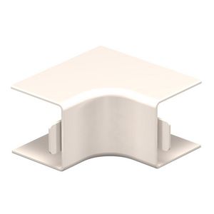 Binnenhoek 25x25mm polyvinylchlorid creme wit 9001 VVE=4