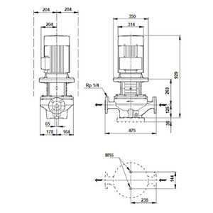 Inlinepomp TP 65-720/2-A-F-A-BQQE 400D 50HZ