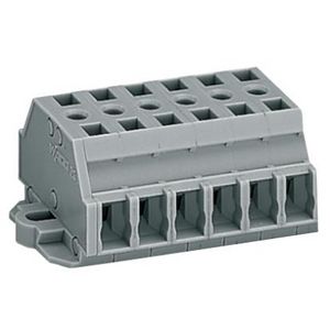 2-draads klemmenstrook z.drukknop+bev.flens 261-426 VVE=50