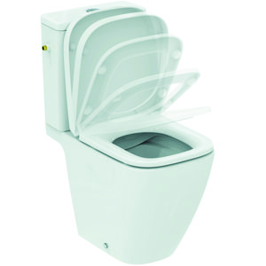 Duoblok combipack I.LIFE-S PK randloos diepspoel wit incl. bevestiging + closetreservoir + softclose zitting.