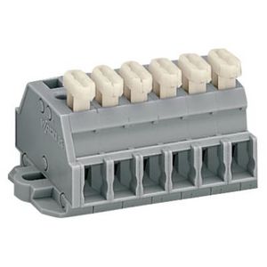 2-draads klemmenstrook 1 zijde +knop 261-426/331-000 VVE=50