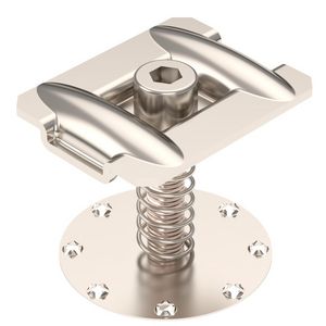 Middenklem met veer PV-montagesystemen 50x40x58 RVS 1 VVE=50