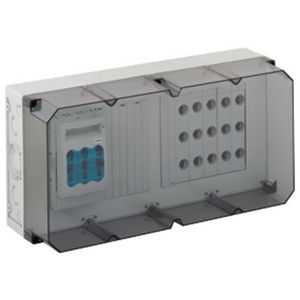Combi-railbehuizing transparant IP54/IP65