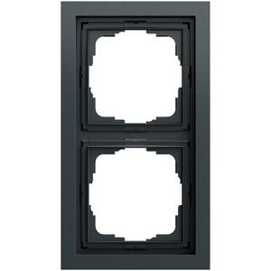 Afdekraam 2-v Gira F200 antracit(gel.)
