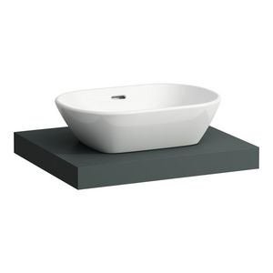 Wastafelblad LANI 60cm met uitsparing midden traffic grey