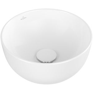Opzetwaskom rond ARTIS Ø325mm  wit Alpin C+ wit zonder overloop