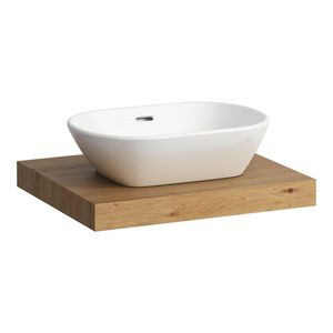 Wastafelblad LANI 60cm met uitsparing midden wild oak