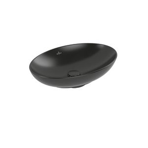 Opzetwastafel Loop Friends 560x380mm Pure Black CeramicPlus  4A4701R7