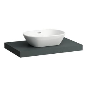 Wastafelblad LANI 80cm met uitsparing midden traffic grey
