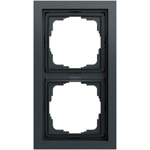 Afdekraam 2-v Gira F200 antracit(gel.)