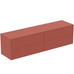 Conca wastafelmeubel 200x50x55cm 4 laden afdekblad zonder uitsnijding matt sunset