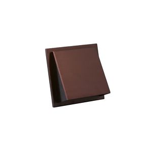 RVS buitenrooster schuine kap Ø125 roodkoper