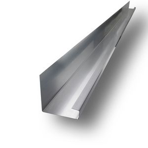 Lengte a 2mtr. standaard zinken verholen goot 90° 100x105mm