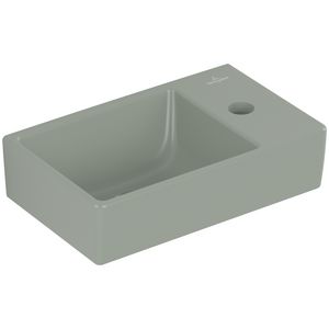 Fontein Avento 360x220mm Morning Green CeramicPlus kraangat rechts zonder overloop