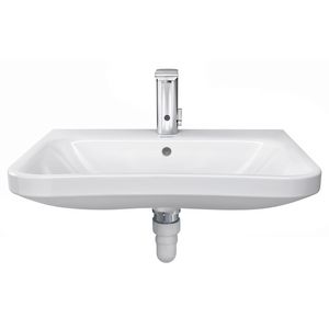 DURASTYLE #232965 Vital wastafel 650mm wit met kraangat met overloop