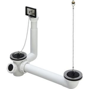 Af / Overloopgarnituur 1 1/2x70x100-270 kunststof/wit 782352