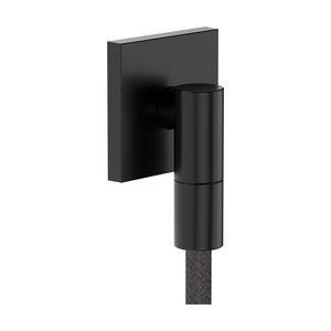 Muuraansluitbocht FixFit Fine E Brushed Black Chrome
