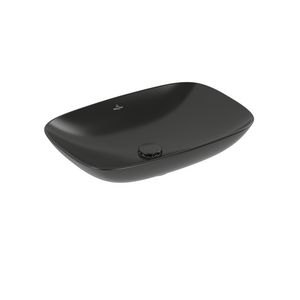 Opzetwastafel Loop Friends 620x420mm Pure Black CeramicPlus  4A5001R7