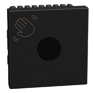Light Now contactloze drukknop voor deur - 2 modules - zwart