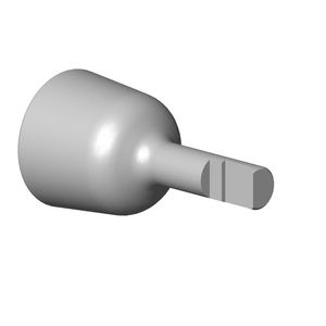 Verlengstuk 16x37mm ruw vernikkeld