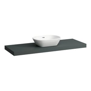 Wastafelblad LANI 140cm met uitsparing midden traffic grey