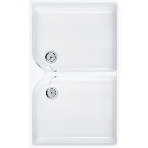 Dubbele spoelbak O.novo 895x220x550mm 63320001